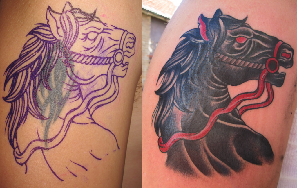 cover up tattoo tips – before and after