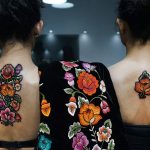 Stitched Illusion in Patch Tattoo Style
